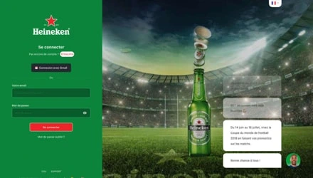 Page de connexion ccup.io