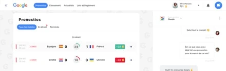 Page pronostic en cours ccup.io
